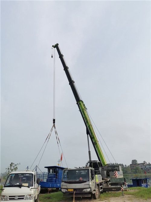 单县桥梁建设吊装案例